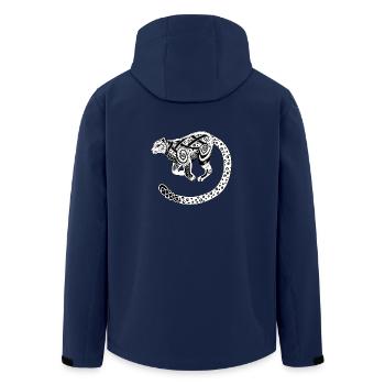 Celtic Snow Leopard / Snow Leopard Celtic - Veste softshell homme en polyester recyclé Stanley/Stella - marine - Dos - AI Model Male 185 light (185cm)