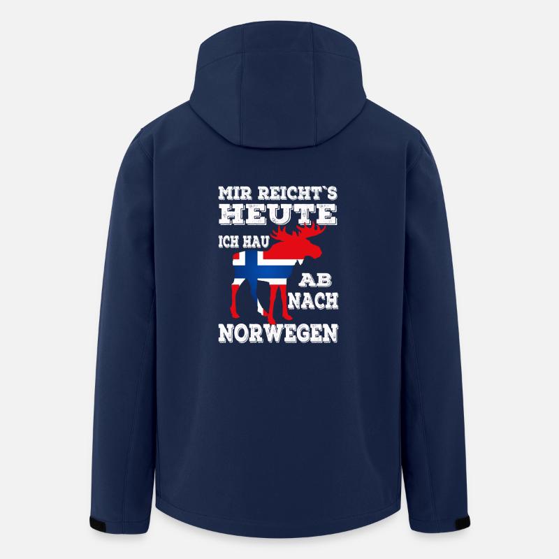 Mir reichts Norwegen - Recycelte Männer Softshell-Jacke von Stanley/Stella - Navy