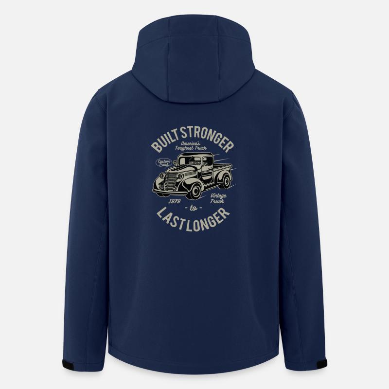 Built Stronger - Recycelte Männer Softshell-Jacke von Stanley/Stella - Navy