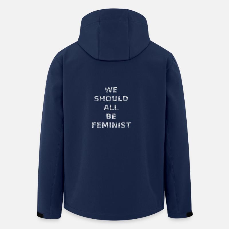 WE SHOULD ALL BE FEMINIST - Recycelte Männer Softshell-Jacke von Stanley/Stella - Navy