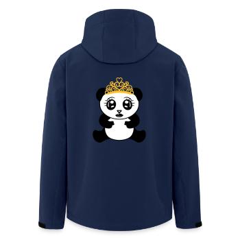 femme fille princesse couronne reine belle - Veste softshell homme en polyester recyclé Stanley/Stella - marine - Dos - AI Model Male 185 light (185cm)