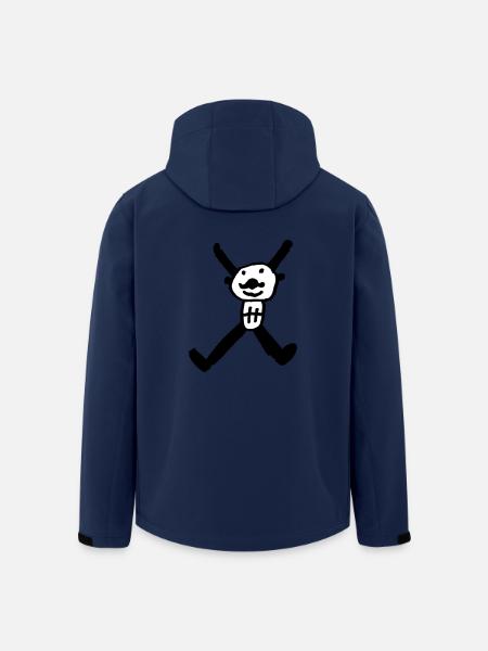x2 - Recycelte Männer Softshell-Jacke von Stanley/Stella - Navy