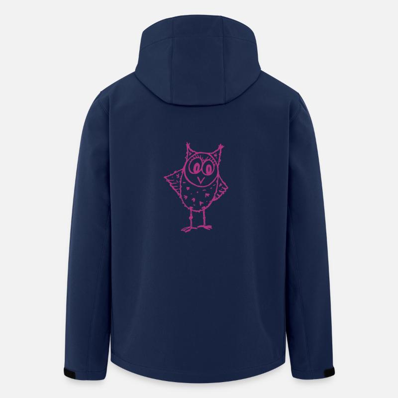 Owl Trudi magenta - Men’s Recycled Softshell Jacket by Stanley/Stella - navy