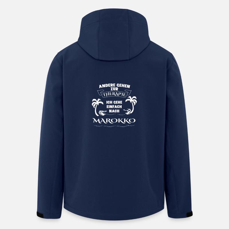 MAROKKO Therapie Geschenk Urlaub - Recycelte Männer Softshell-Jacke von Stanley/Stella - Navy
