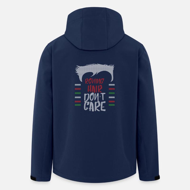 Cadeau pour passe-temps AVIRON - Veste softshell homme en polyester recyclé Stanley/Stella - marine