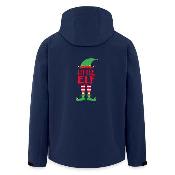 Little Elf - Christmas Family Gift Xmas - Men’s Recycled Softshell Jacket by Stanley/Stella - navy - Back - AI Model Male 185 light (185cm)