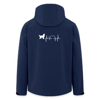 Gordon Setter Gift Shirt - Men’s Recycled Softshell Jacket by Stanley/Stella - navy - Back - AI Model Male 185 light (185cm)