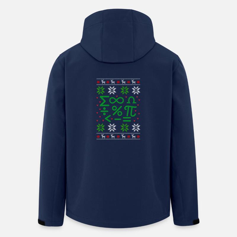 Mathematik Formeln Ugly Christmas - Recycelte Männer Softshell-Jacke von Stanley/Stella - Navy