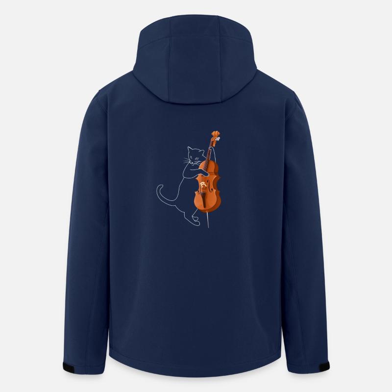 Cat Base - Recycelte Männer Softshell-Jacke von Stanley/Stella - Navy