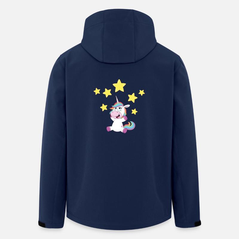 Einhorn - Recycelte Männer Softshell-Jacke von Stanley/Stella - Navy