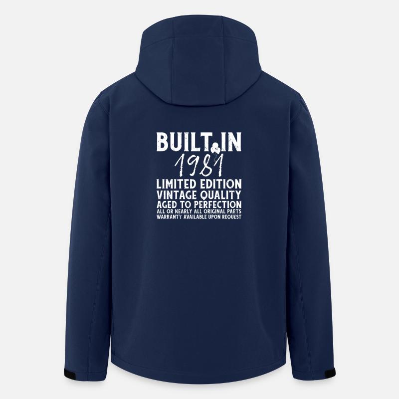 Construit en 1981! - Veste softshell homme en polyester recyclé Stanley/Stella - marine