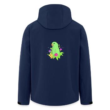 Zwerg Papagei Sperlingspapageien Unzertrennliche - Recycelte Männer Softshell-Jacke von Stanley/Stella - Navy - Hinten - AI Model Male 185 light (185cm)