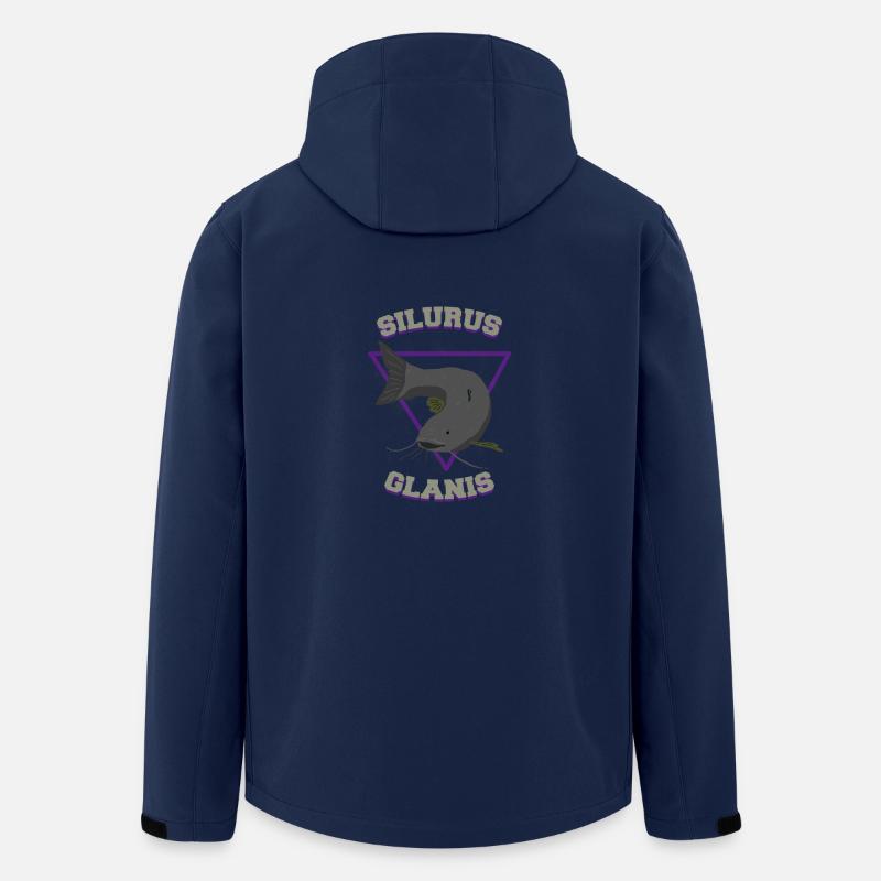 Latein Wels Angler Geschenk - Recycelte Männer Softshell-Jacke von Stanley/Stella - Navy