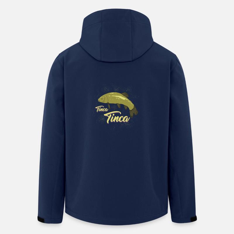 Latein Schleie Angler Geschenk - Recycelte Männer Softshell-Jacke von Stanley/Stella - Navy