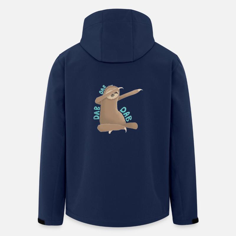 Sloth Dabbi Slothy - Men’s Recycled Softshell Jacket by Stanley/Stella - navy