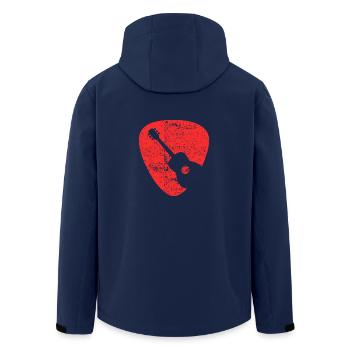 Acoustic Guitar Pick - Men’s Recycled Softshell Jacket by Stanley/Stella - navy - Back - AI Model Male 185 light (185cm)
