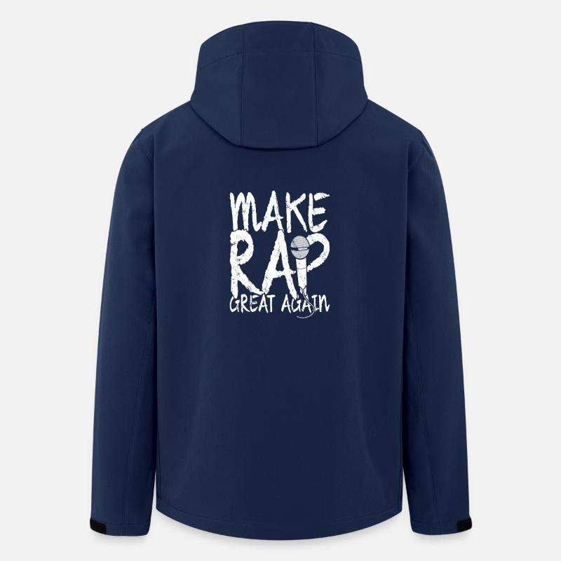 MAKE RAP GREAT AGAIN - Recycelte Männer Softshell-Jacke von Stanley/Stella - Navy