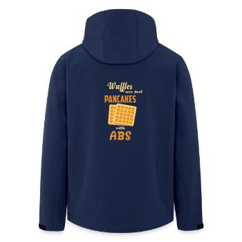WAFFLE SONT JUSTE AVEC ABS Pancakes - Veste softshell homme en polyester recyclé Stanley/Stella - marine - Dos - AI Model Male 185 light (185cm)