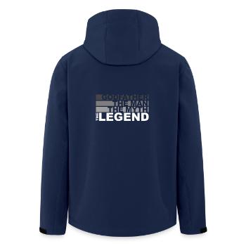 Godfather - The man, the myth, the legend - Men’s Recycled Softshell Jacket by Stanley/Stella - navy - Back - AI Model Male 185 light (185cm)