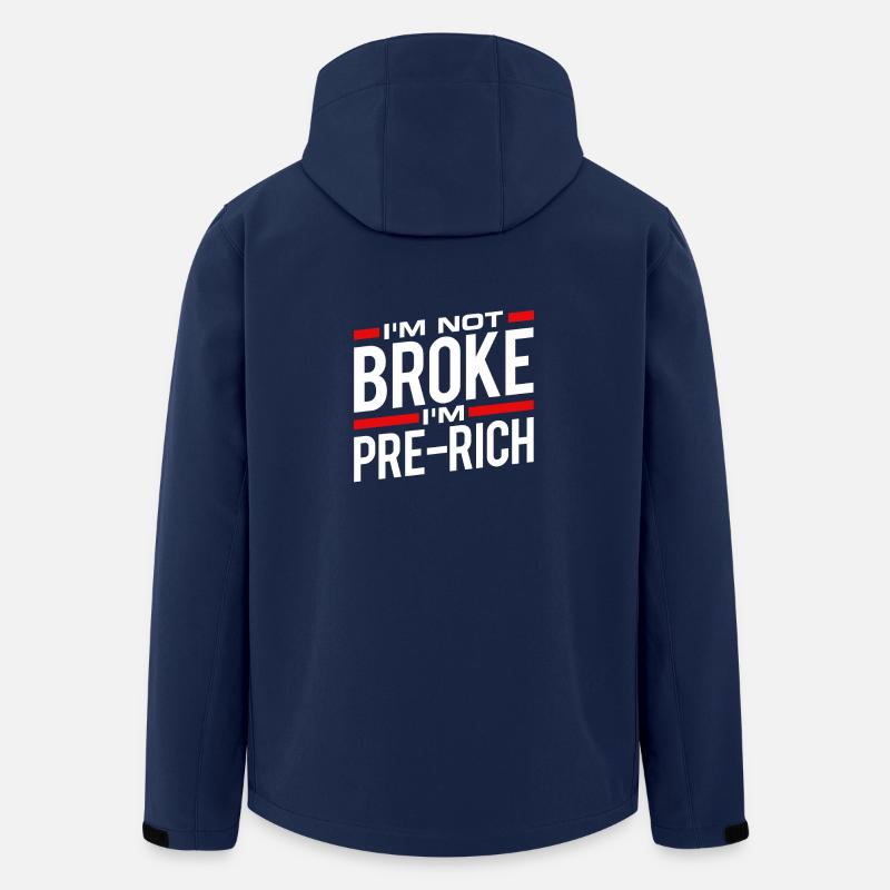 I'm not broke - Recycelte Männer Softshell-Jacke von Stanley/Stella - Navy