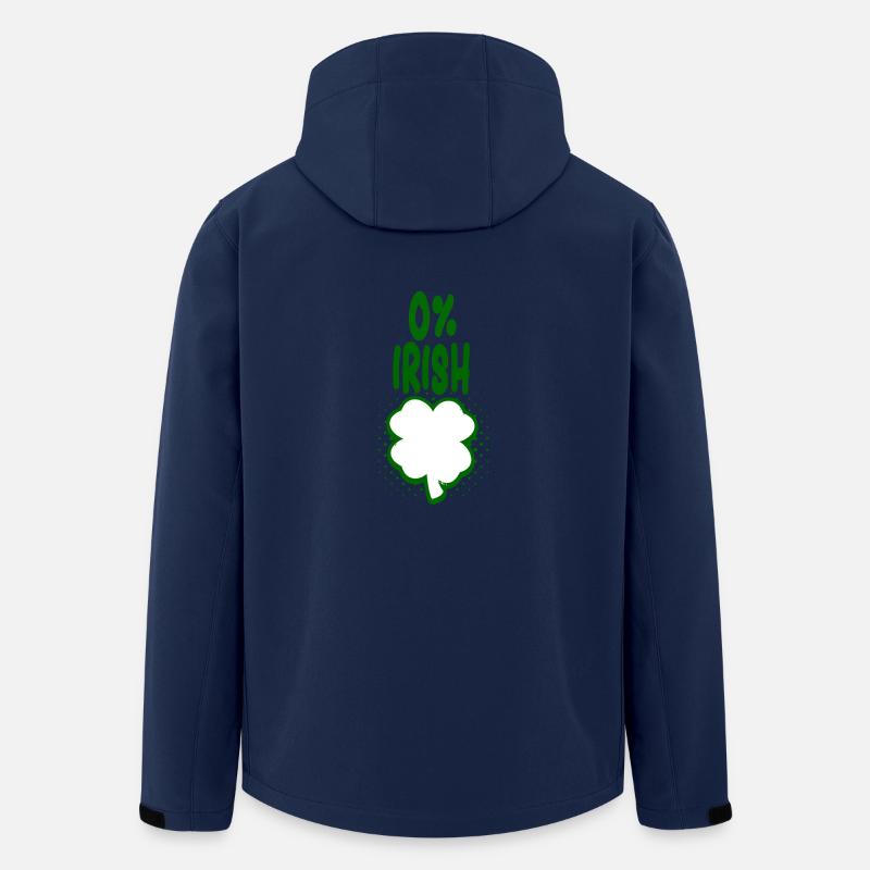 0% Irish - Spaß Tshirt - Geschenk - Recycelte Männer Softshell-Jacke von Stanley/Stella - Navy