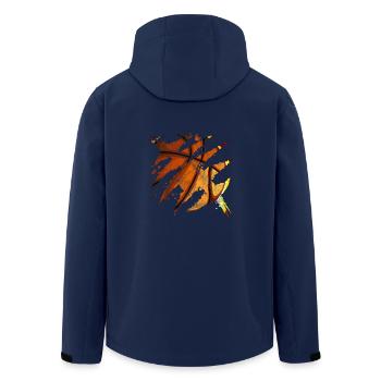 basket-cadeau joueur de basket-ball joueur de basket-ball - Veste softshell homme en polyester recyclé Stanley/Stella - marine - Dos - AI Model Male 185 light (185cm)