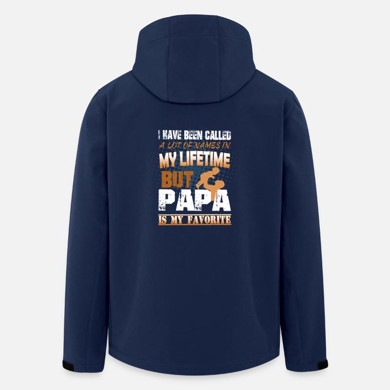 Proud Daddy T-Shirt, Daddy Gift - Men’s Recycled Softshell Jacket by Stanley/Stella - navy