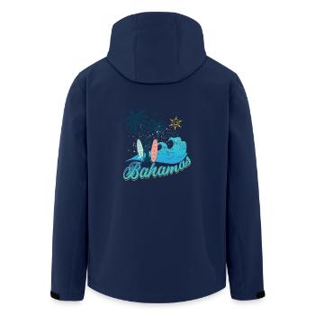 Bahamas Urlaub Sonne Strand - Recycelte Männer Softshell-Jacke von Stanley/Stella - Navy - Hinten - AI Model Male 185 light (185cm)