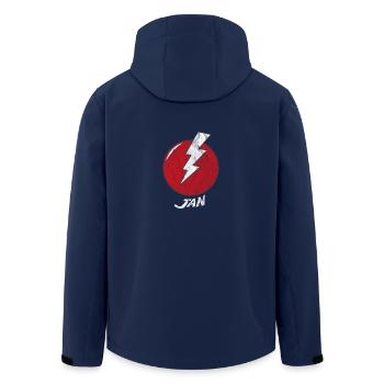 Blitz Name Shirt Superhero Superhero Jan - Men’s Recycled Softshell Jacket by Stanley/Stella - navy - Back - AI Model Male 185 light (185cm)