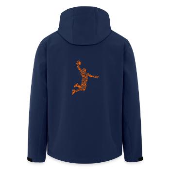 Basketball Player - Recycelte Männer Softshell-Jacke von Stanley/Stella - Navy - Hinten - AI Model Male 185 light (185cm)
