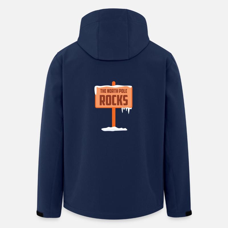 THE NORTH POLE ROCKS - Recycelte Männer Softshell-Jacke von Stanley/Stella - Navy
