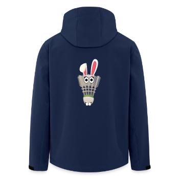 Badminton Lapin de Pâques Lapin de Pâques Cadeau - Veste softshell homme en polyester recyclé Stanley/Stella - marine - Dos - AI Model Male 185 light (185cm)