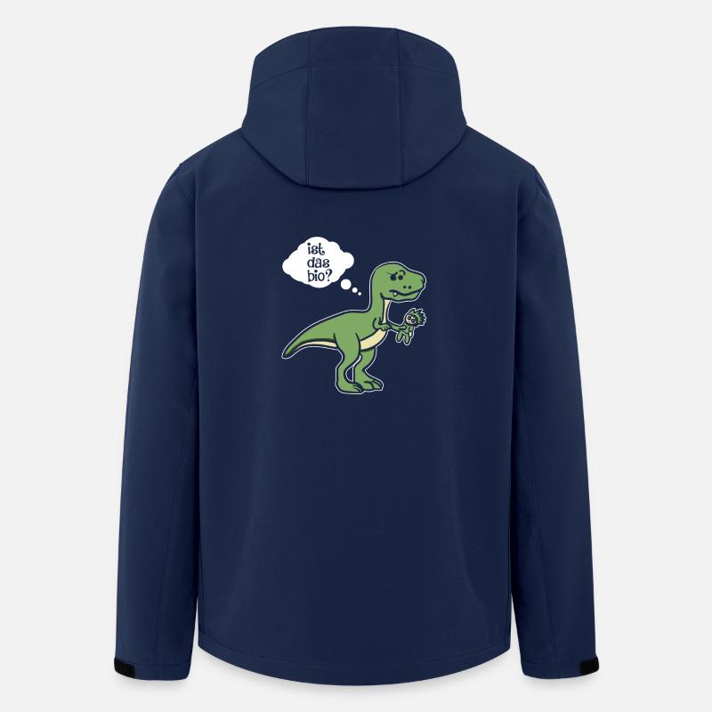 Ist das Bio? Dino - Vegan - Dinosaurier - Recycelte Männer Softshell-Jacke von Stanley/Stella - Navy