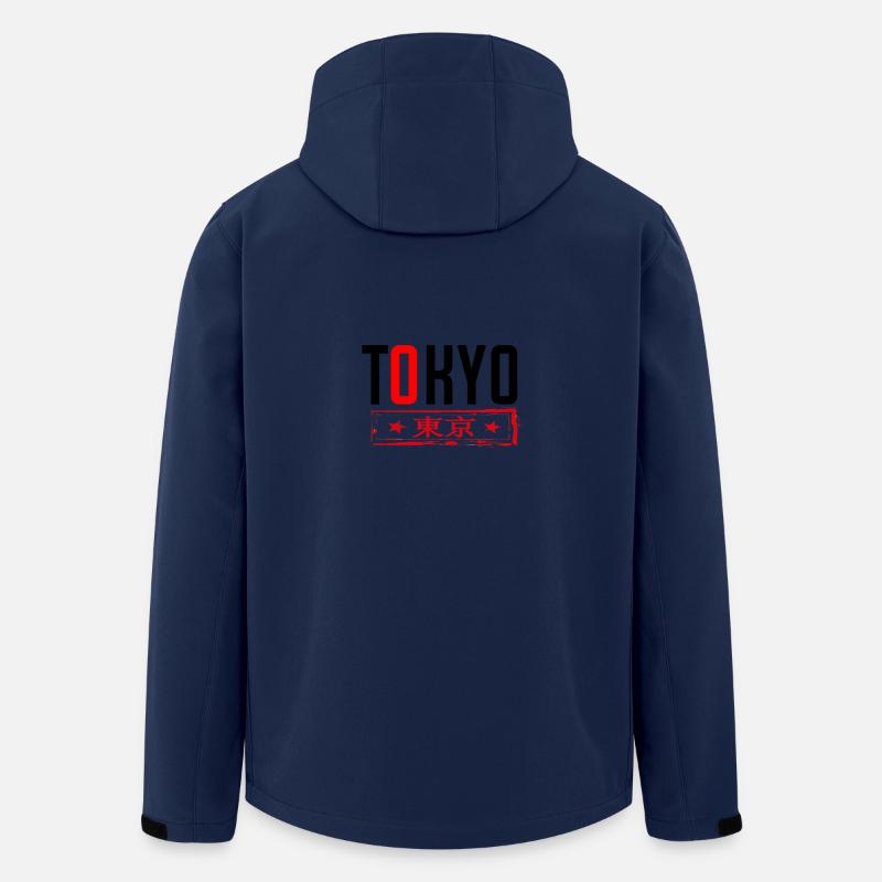 Tokyo Design. Moderne et branché - Veste softshell homme en polyester recyclé Stanley/Stella - marine