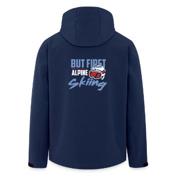 Mais premier t-shirt de ski alpin - Veste softshell homme en polyester recyclé Stanley/Stella - marine - Dos - AI Model Male 185 light (185cm)