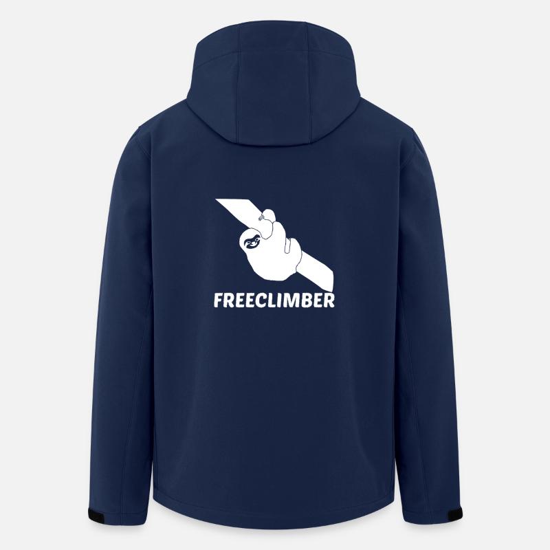 Freeclimber Faultier T-Shirt Geschenk - Recycelte Männer Softshell-Jacke von Stanley/Stella - Navy