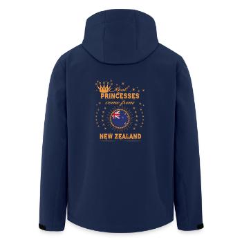 love princesses come from NEW ZEALAND - Men’s Recycled Softshell Jacket by Stanley/Stella - navy - Back - AI Model Male 185 light (185cm)