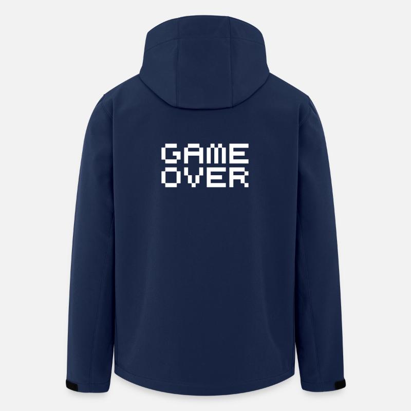 Game over pixels - Men’s Recycled Softshell Jacket by Stanley/Stella - navy