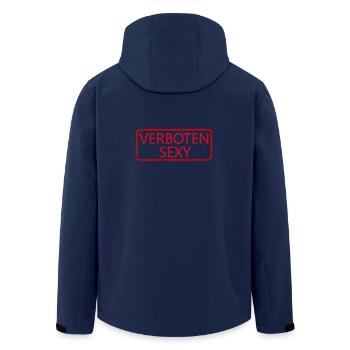 Verboten Sexy - Recycelte Männer Softshell-Jacke von Stanley/Stella - Navy - Hinten - AI Model Male 185 light (185cm)