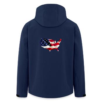 États-Unis - Veste softshell homme en polyester recyclé Stanley/Stella - marine - Dos - AI Model Male 185 light (185cm)