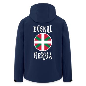 euskal herria 02 - Veste softshell homme en polyester recyclé Stanley/Stella - marine - Dos - AI Model Male 185 light (185cm)