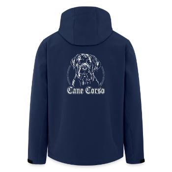 CANE CORSO Portrait Hunderasse Wilsigns Hundemotiv - Recycelte Männer Softshell-Jacke von Stanley/Stella - Navy - Hinten - AI Model Male 185 light (185cm)