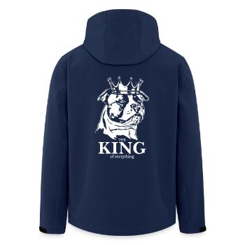 American Bulldog King of everything Hund Wilsigns - Recycelte Männer Softshell-Jacke von Stanley/Stella - Navy - Hinten - AI Model Male 185 light (185cm)