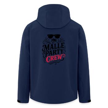 Malle Party Crew Mallorca - Recycelte Männer Softshell-Jacke von Stanley/Stella - Navy - Hinten - AI Model Male 185 light (185cm)