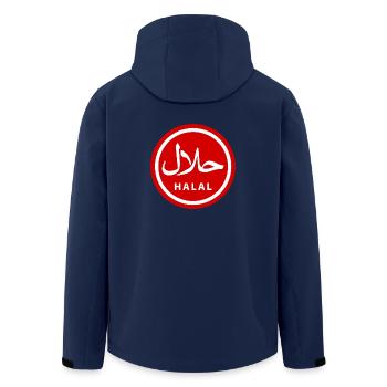 Halal - Recycelte Männer Softshell-Jacke von Stanley/Stella - Navy - Hinten - AI Model Male 185 light (185cm)