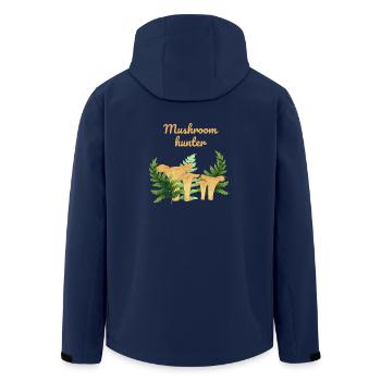 Mushroom hunter - Men’s Recycled Softshell Jacket by Stanley/Stella - navy - Back - AI Model Male 185 light (185cm)