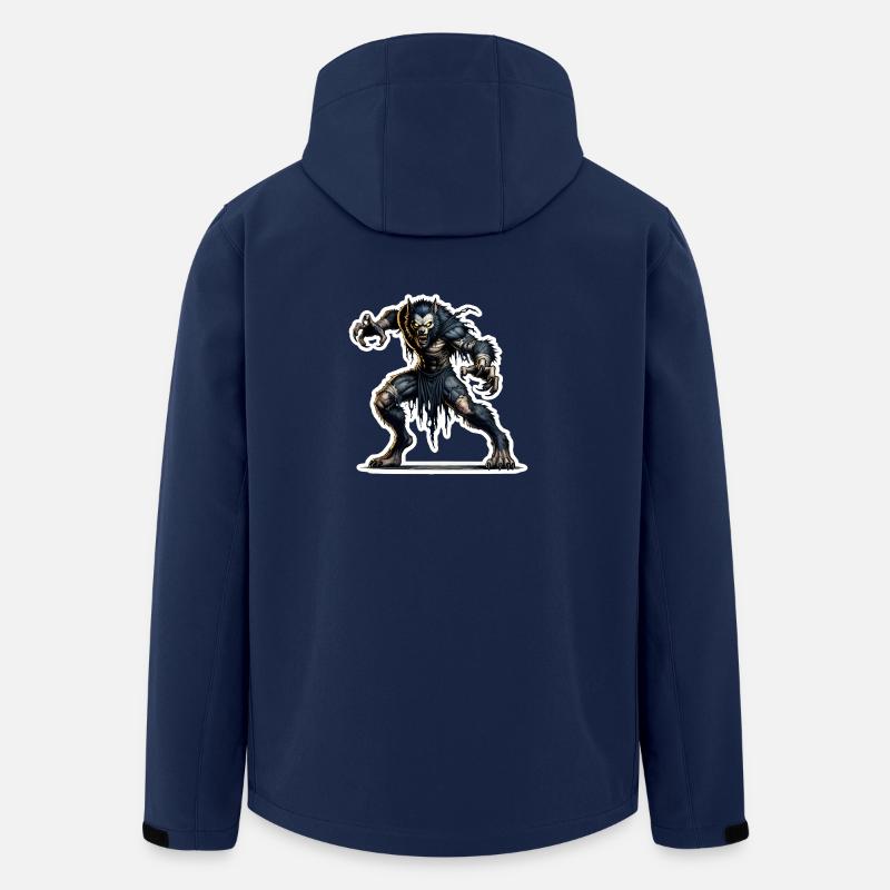 Werwolf - Recycelte Männer Softshell-Jacke von Stanley/Stella - Navy