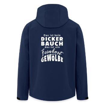 Gros ventre feinkostgewoelbe graisse drôle disant g - Veste softshell homme en polyester recyclé Stanley/Stella - marine - Dos - AI Model Male 185 light (185cm)