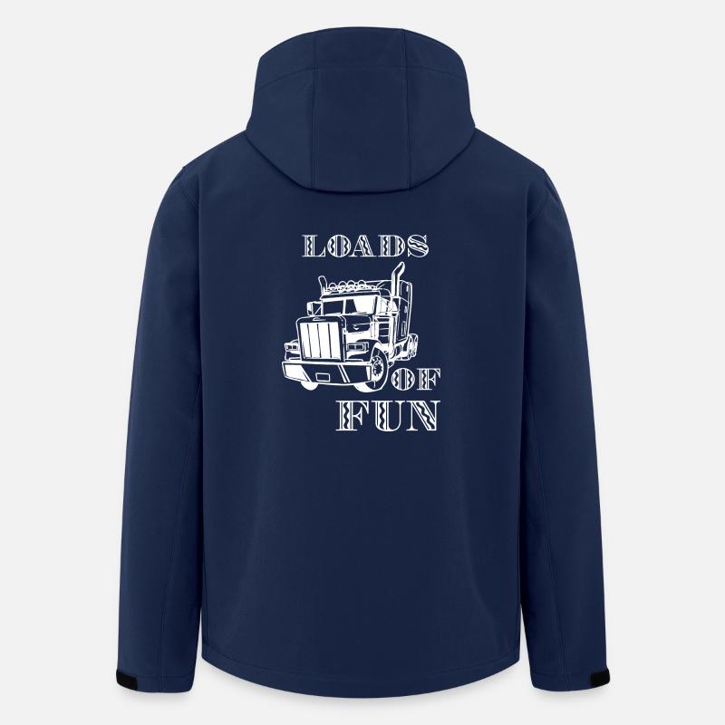 LKW Trucker - Recycelte Männer Softshell-Jacke von Stanley/Stella - Navy
