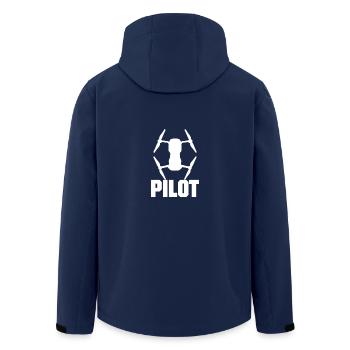 Drohnen Pilot - Recycelte Männer Softshell-Jacke von Stanley/Stella - Navy - Hinten - AI Model Male 185 light (185cm)